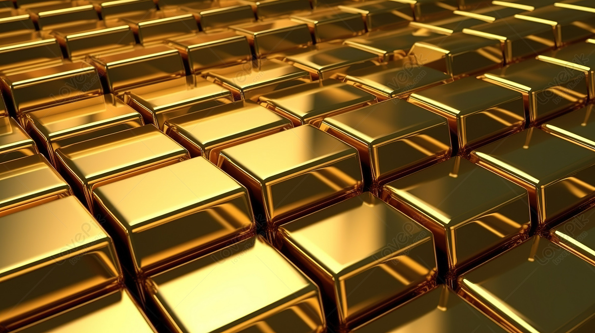 Stylized vault filled with gold bars and oil barrels, overlaid with blockchain code, representing tokenized commodities on the blockchain